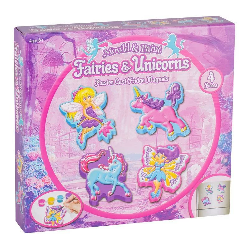 ToysForAPound Mould & Paint Fairies & Unicorns Fridge Magnets Girls Toys 3 ToysForAPound Mould & Paint Fairies & Unicorns Fridge Magnets Girls Toys
