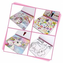 Toys For A Pound Unicorn Colour & Stick Fun Album Girls Toys