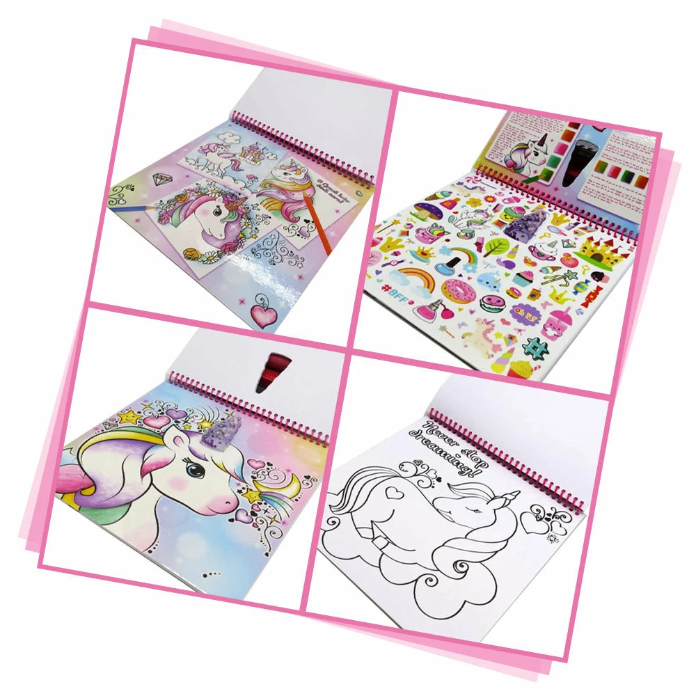 Toys For A Pound Unicorn Colour & Stick Fun Album Girls Toys 4 Toys For A Pound Unicorn Colour & Stick Fun Album Girls Toys
