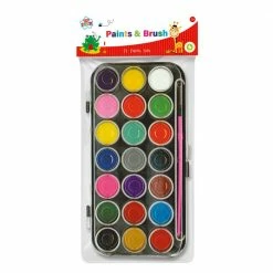 Toys For A Pound Paints & Brush 21pc Set