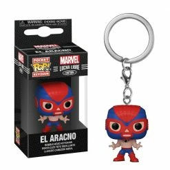 Toys For A Pound Funko Pocket POP Marvel Lucha Libre El Aracno Vinyl Figure Keychain