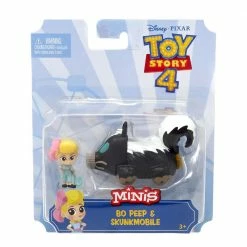 Toys For A Pound Disney Pixar Toy Story 4 Minis Bo Peep & Skunkmobile Mini Figure Set