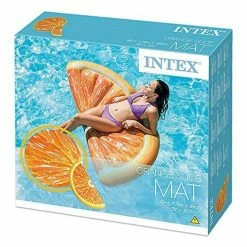Toys For A Pound Summer Intex Inflatable Orange Slice Mat Giant Pool Lounger Lilo