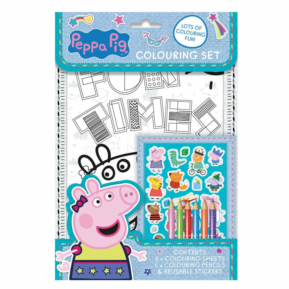 Toys For A Pound Creative & Crafts Peppa Pig Colouring Set 3 Toys For A Pound Creative & Crafts Peppa Pig Colouring Set