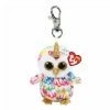 Toys For A Pound TY Beanie Boos Enchanted The Owl 8cm Soft Plush Clip Girls Toys