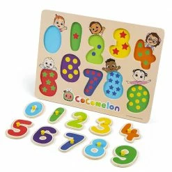 Toys For A Pound Cocomelon Character Number Peg Board