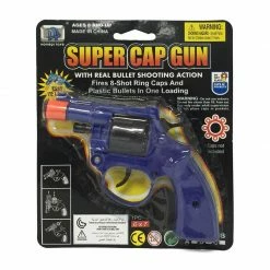 ToysForAPound Super Cap Pistol 8 Shot Gun Play Sets & Activity Toys