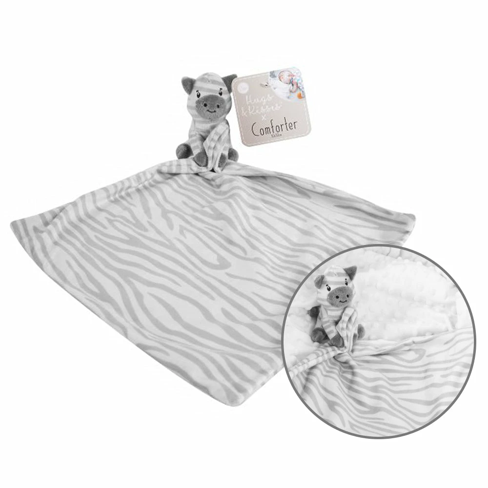 Toys For A Pound Hugs X Kisses Zebra Baby Comforter 25cm Super Soft Blankie 3 Toys For A Pound Hugs X Kisses Zebra Baby Comforter 25cm Super Soft Blankie