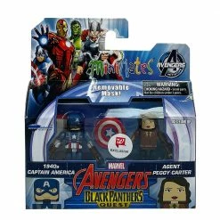 Toys For A Pound Marvel Avengers Minimates 1940s Captain America & Agent Peggy Carter Collectible Figure Pack