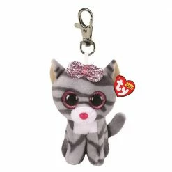 Toys For A Pound TY Beanie Boos Kiki The Cat 8cm Soft Plush Clip Girls Toys
