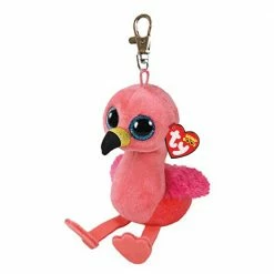 Toys For A Pound TY Beanie Boos Gilda The Flamingo 8cm Soft Plush Clip Girls Toys