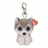 Toys For A Pound TY Beanie Boos Buff The Husky 8cm Soft Plush Clip