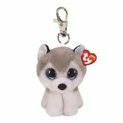 Toys For A Pound TY Beanie Boos Buff The Husky 8cm Soft Plush Clip