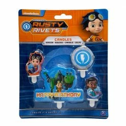 ToysForAPound Rusty Rivets Birthday Candles Set Small Toys