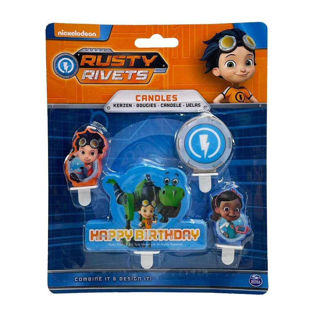 ToysForAPound Rusty Rivets Birthday Candles Set Small Toys 3 ToysForAPound Rusty Rivets Birthday Candles Set Small Toys