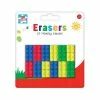 ToysForAPound Novelty Brick Shaped Pencil Eraser Set Creative & Crafts 1 ToysForAPound Novelty Brick Shaped Pencil Eraser Set Creative & Crafts