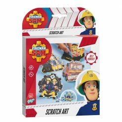 Toys For A Pound Fireman Sam Scratch Art 4pk Set Creative & Crafts