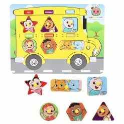 Toys For A Pound Cocomelon Wooden Bus Peg Board Boys Toys
