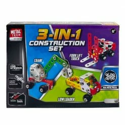 Toys For A Pound Boys Toys MetalTech 3-In-1 Vehicle Construction Set