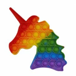 Toys For A Pound Push Pop Fidget Bubble Sensory Toy - Rainbow Unicorn