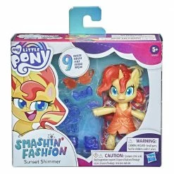 Toys For A Pound Girls Toys My Little Pony Smashin' Fashion Sunset Shimmer 9pc Figure Doll Playset