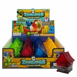Toys For A Pound Zomlings In The Town Series 2 Crystal House With 2 Figures