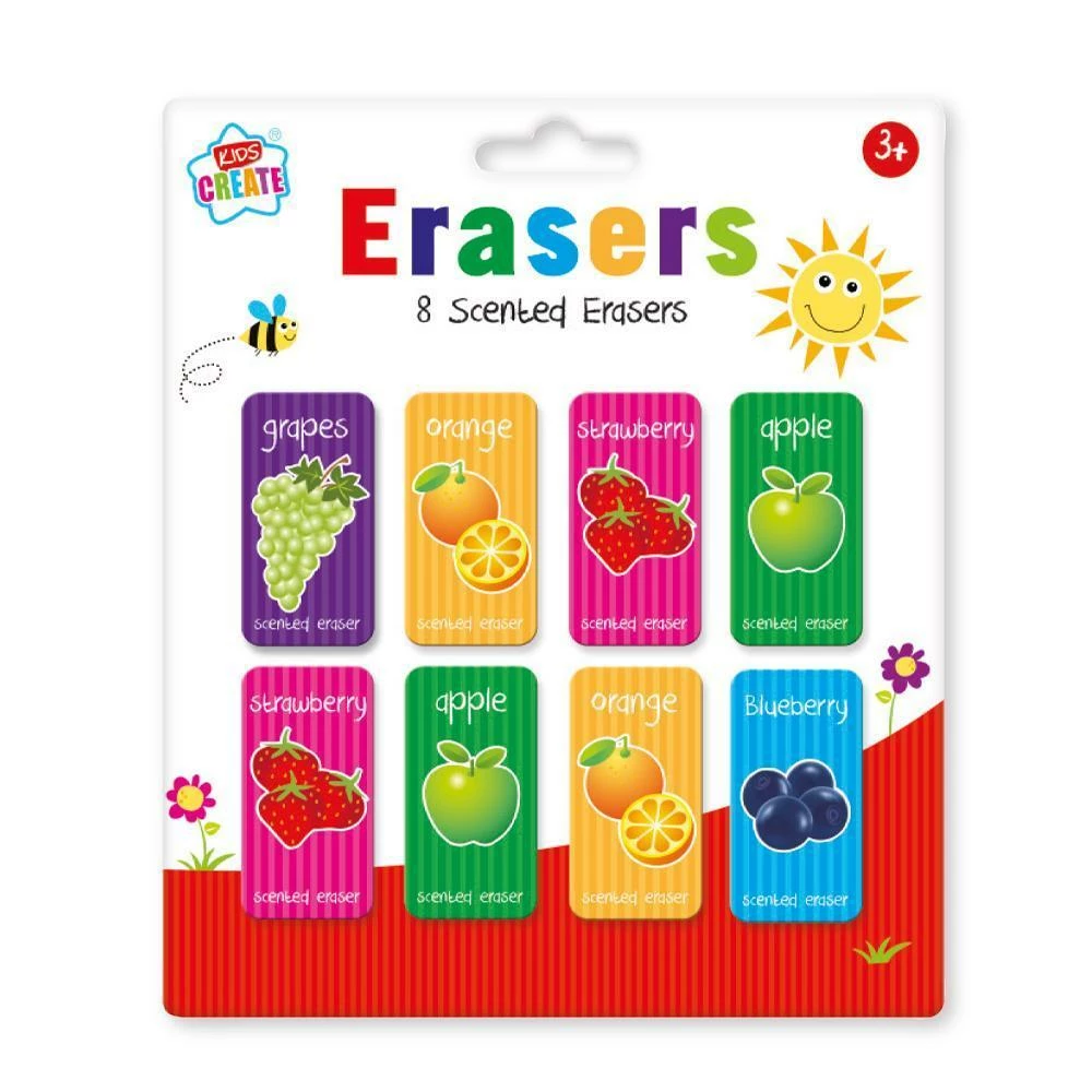 Toys For A Pound Scented Erasers 8pc Set Creative & Crafts 3 Toys For A Pound Scented Erasers 8pc Set Creative & Crafts