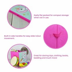 Toys For A Pound Kids Unicorn Storage Cube 26cm