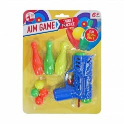 Toys For A Pound Aim Game Target Practice Mini Bowling Blaster Set