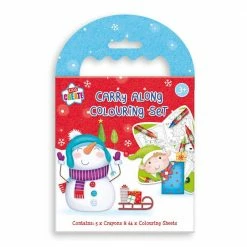 Toys For A Pound Christmas Carry Along Colouring Set
