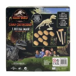 Toys For A Pound Boys Toys Jurassic World Camp Cretaceous T-Rex Egg Smash Dig & Build Skeleton Playset