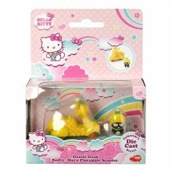 Toys For A Pound Hello Kitty Dazzle Dash Badtz-Maru Pineapple Scooter Collector's Die-Cast Dickie Toys Figure Girls Toys
