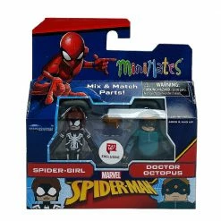 Toys For A Pound Marvel Spider-Man Minimates Spider-Girl & Doctor Octopus Collectible Figure Pack