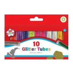 Toys For A Pound Glitter Tubes Assorted Colours 10pk