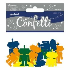 ToysForAPound Robot Multi Coloured Table Confetti