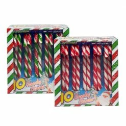 Toys For A Pound Christmas Candy Canes Peppermint Flavour 10pk Seasonal