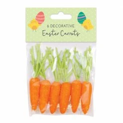 Toys For A Pound Easter Mini Decorative Carrots 6pk