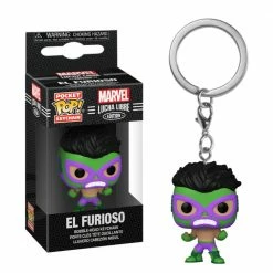 Toys For A Pound Funko Pocket POP Marvel Lucha Libre El Furioso Vinyl Figure Keychain