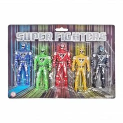 Toys For A Pound Super Fighters 5pc Action Figure Play Set