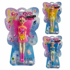 Toys For A Pound QiQi Butterfly Fairy Princess Mini Doll Figures, Dolls & Vehicles