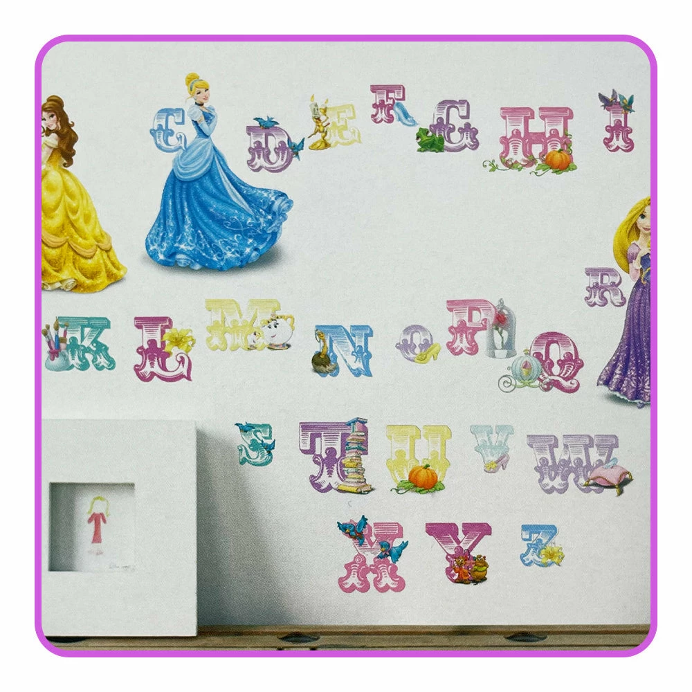 Toys For A Pound Creative & Crafts Disney Princess Alphabet Wall Stickers 5 Toys For A Pound Creative & Crafts Disney Princess Alphabet Wall Stickers